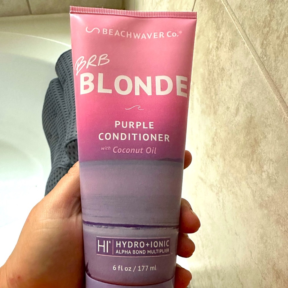Beachwaver BRB Blonde Purple Conditioner, 6fl oz